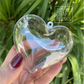 Clear Heart Split Baubles - PACK 5