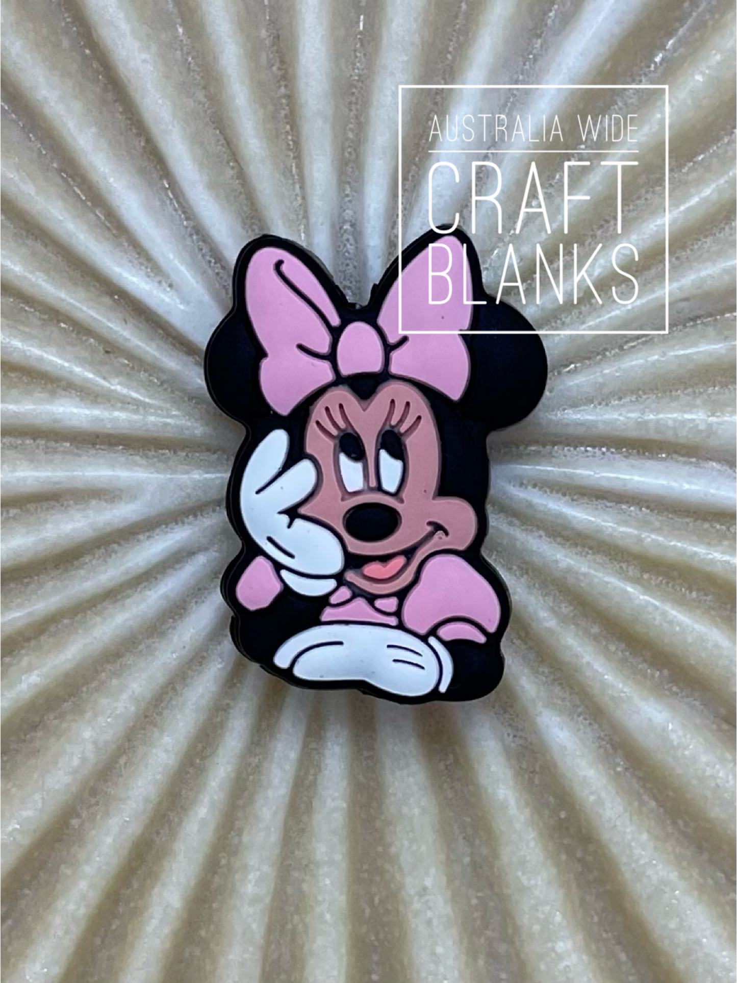 Minnie Bow - Silicone Bead - #41