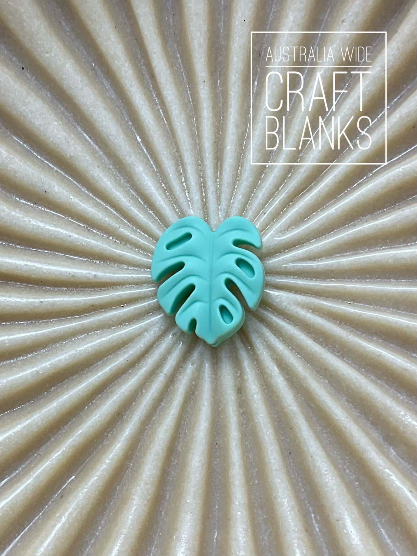 Monstera Leaf - Silicone Bead  - SALE - #39