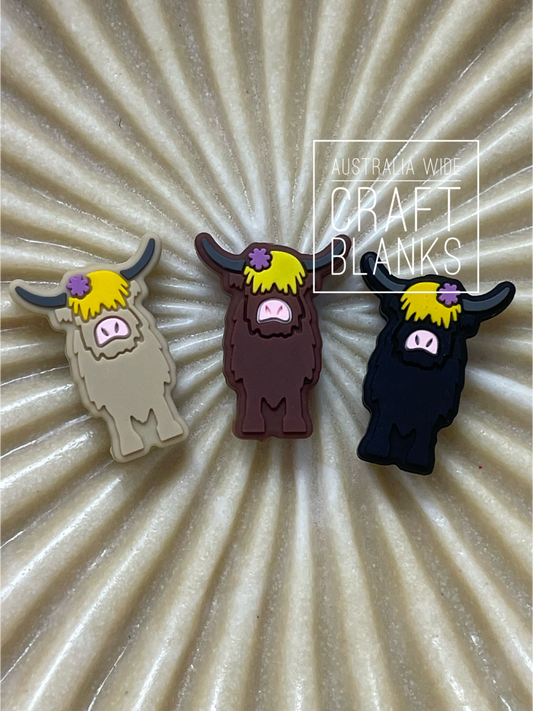 Highland Cow - Silicone Bead - #160