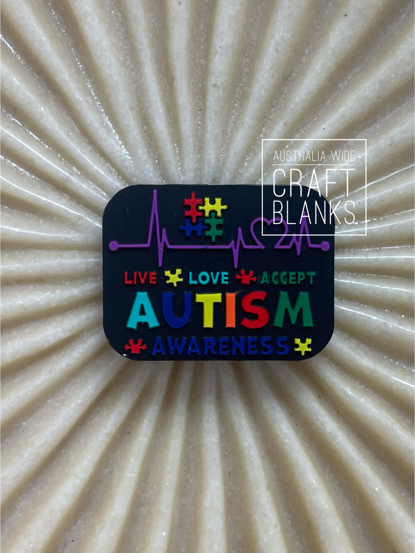 Autism Awareness - Silicone Bead - #219