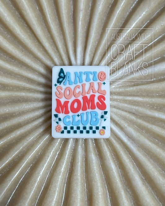 Anti-social Mom- Silicone Bead- #157