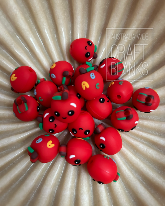 ABC Apple - Silicone Bead- #176