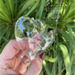 Clear Heart Split Baubles - PACK 5