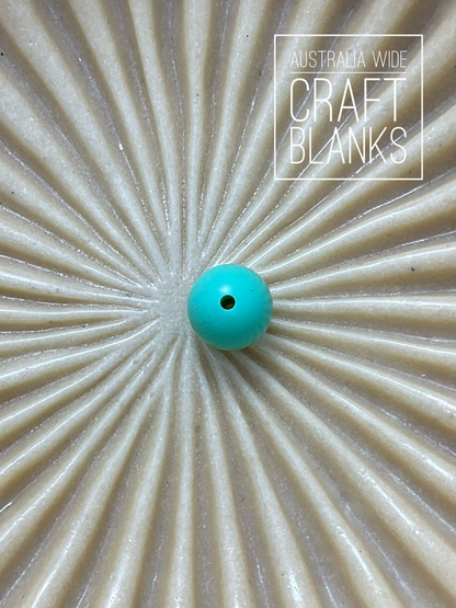 15mm Shiny Round - Silicone Bead