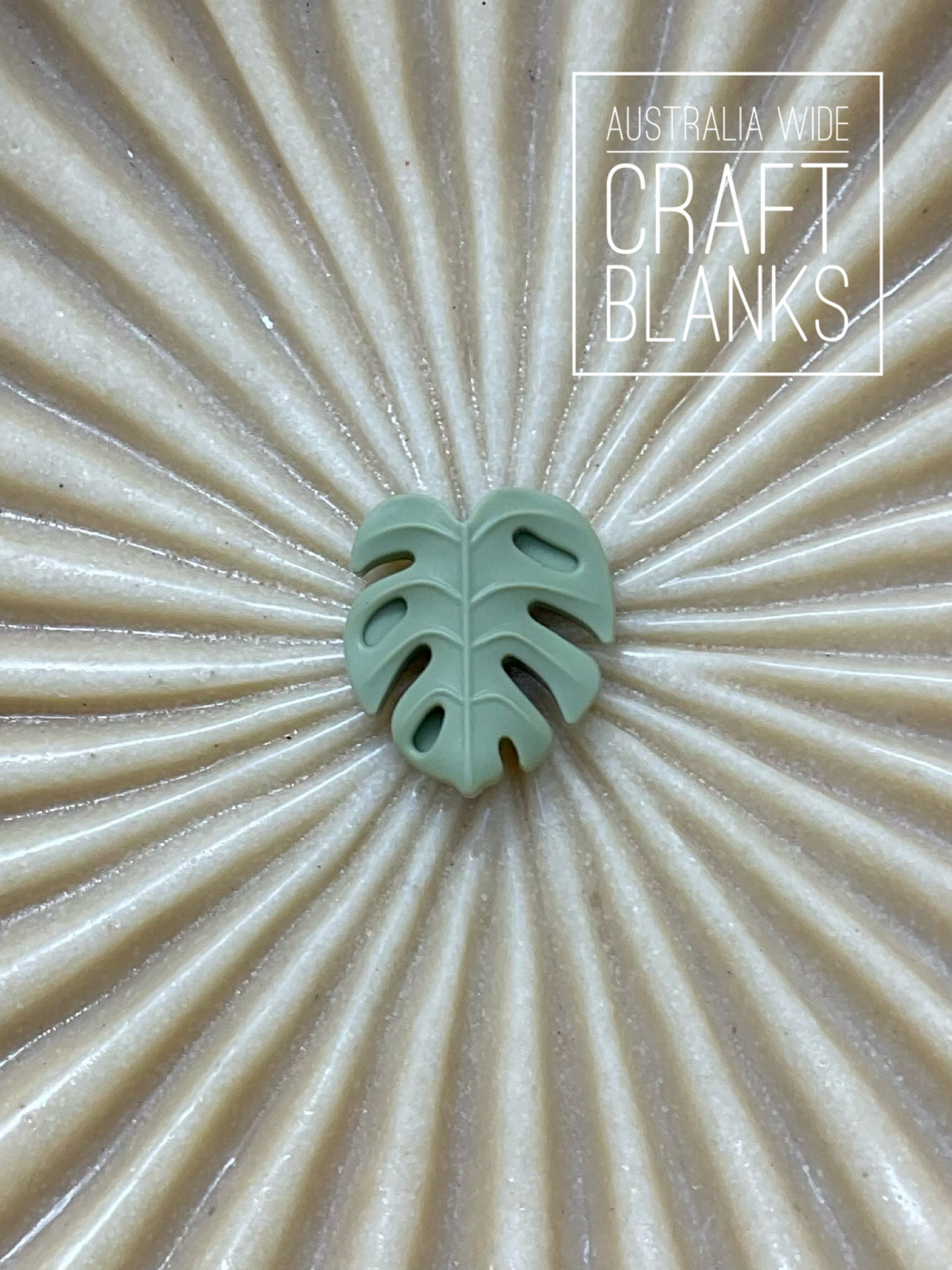 Monstera Leaf - Silicone Bead  - SALE - #39