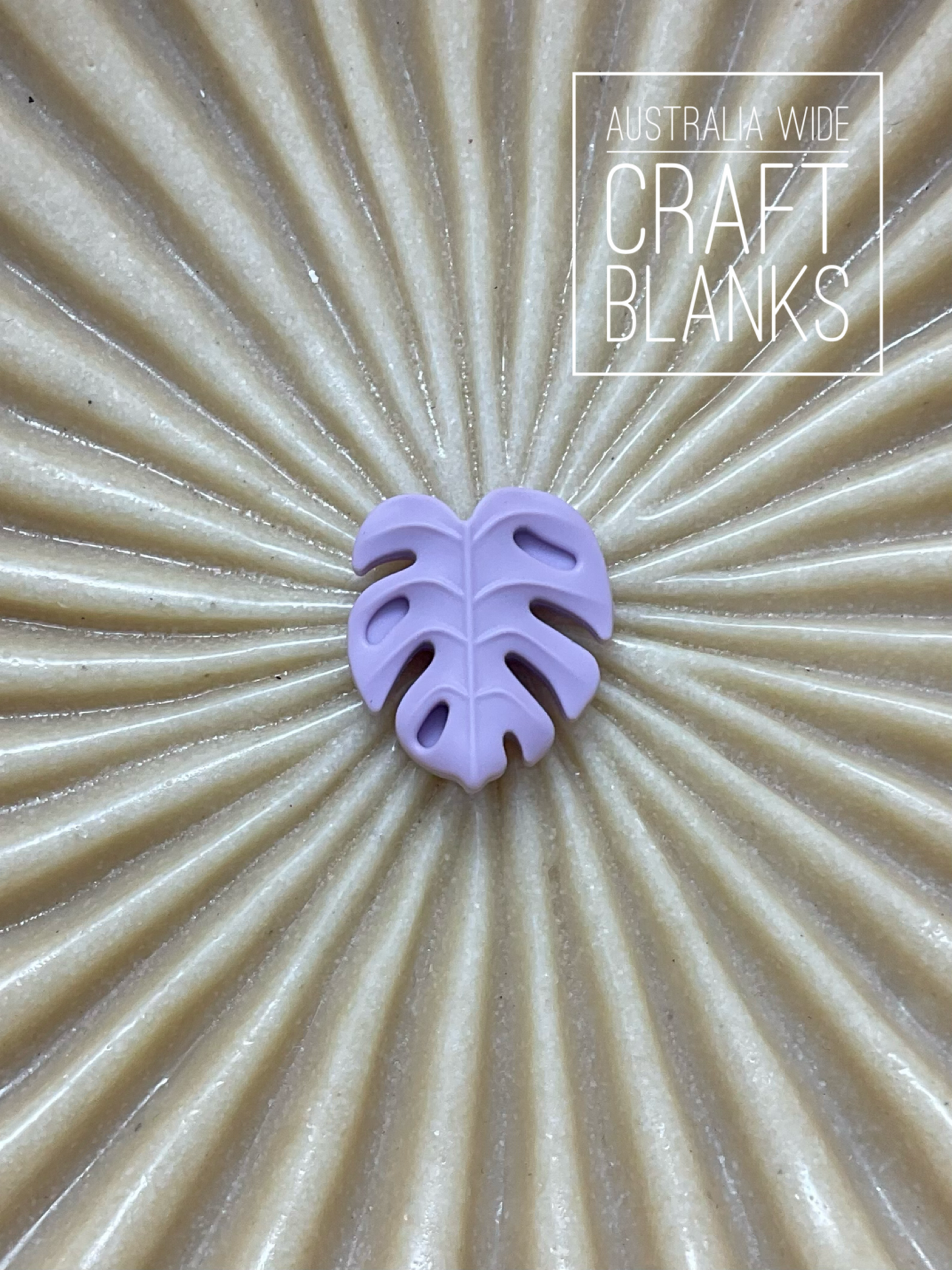 Monstera Leaf - Silicone Bead  - SALE - #39