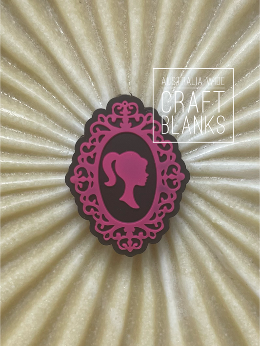 Barbie Cameo - Silicone Bead - #149