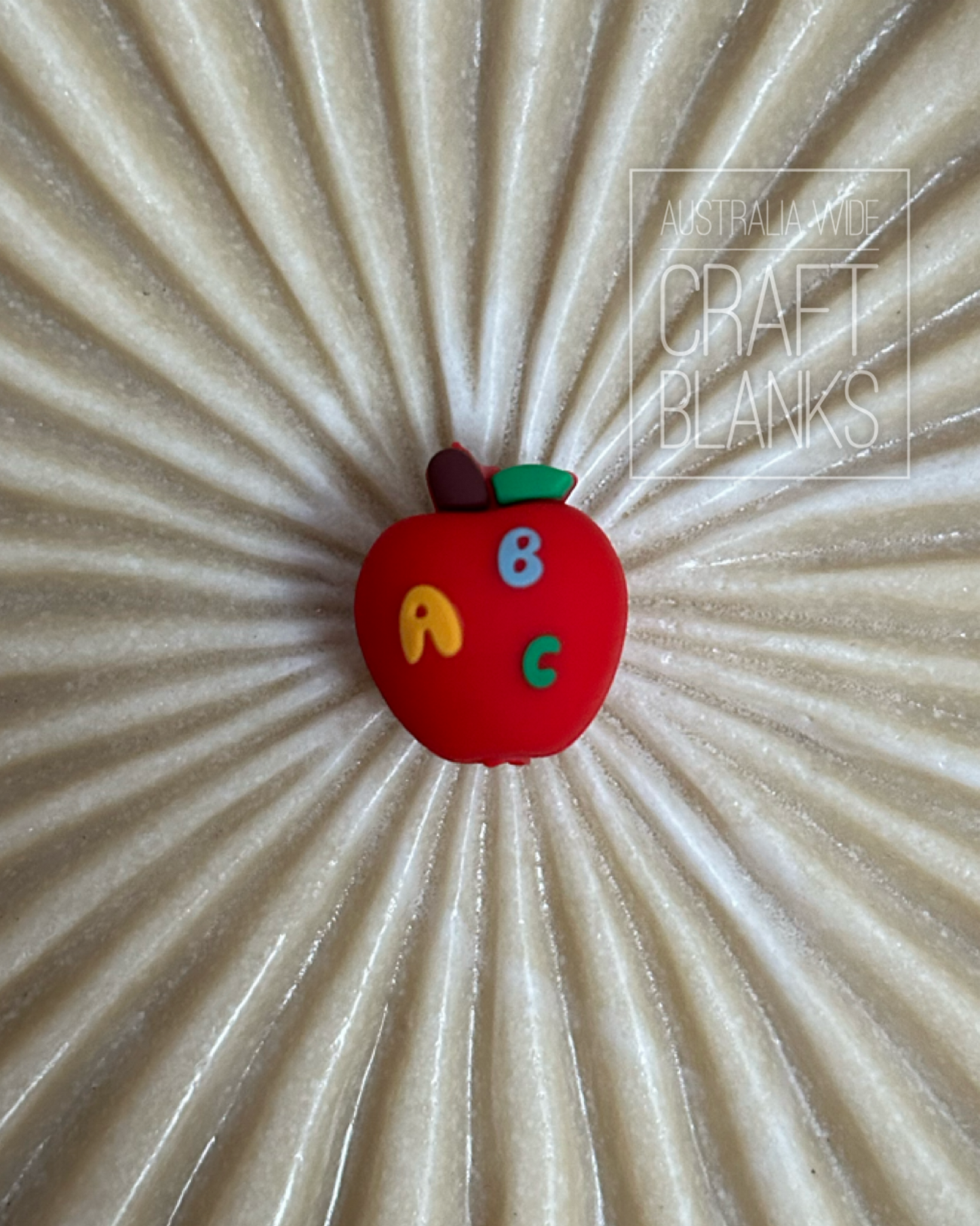 ABC Apple - Silicone Bead- #176