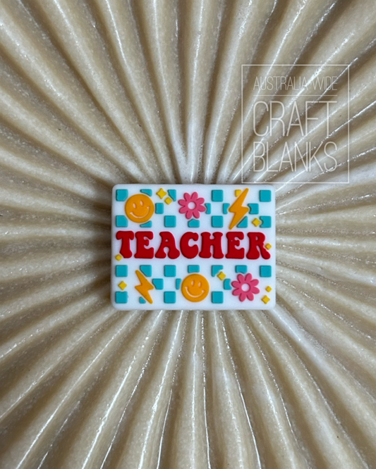 Teacher smile- Silicone Bead- #176