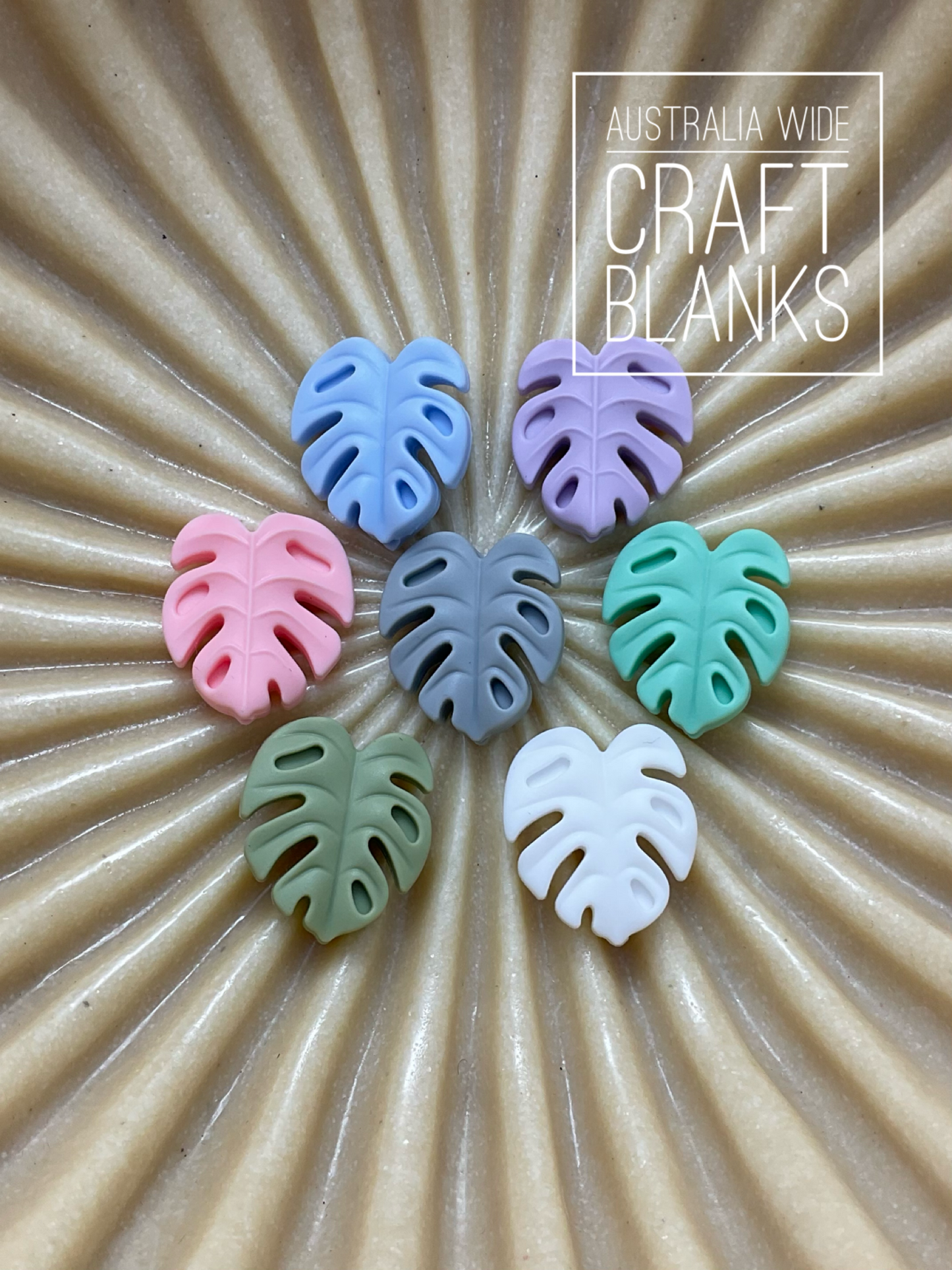 Monstera Leaf - Silicone Bead  - SALE - #39