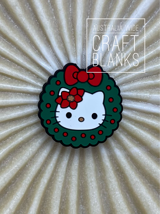 Kitty Christmas - Silicone Bead - #26