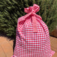 Gingham Santa Sack