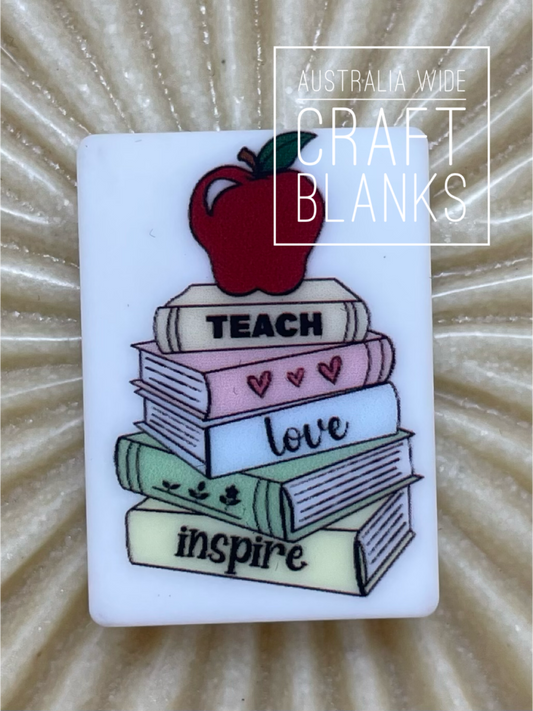 Teach, Love, Inspire - Silicone Bead - #17