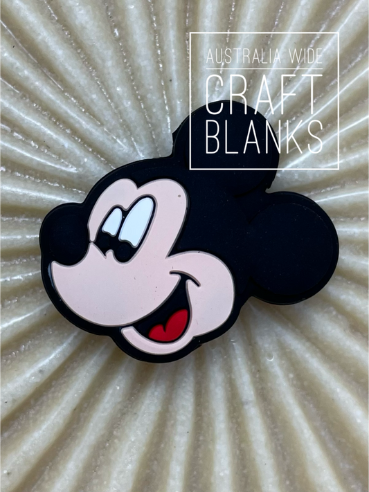 Mickey Face - Silicone Bead - #154