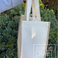 Linen Tote w/burlap trim