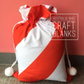 Striped Santa Sack - CLEARANCE - in stock