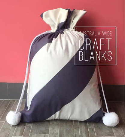 Striped Santa Sack - CLEARANCE - in stock