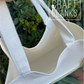 Linen Tote w/burlap trim