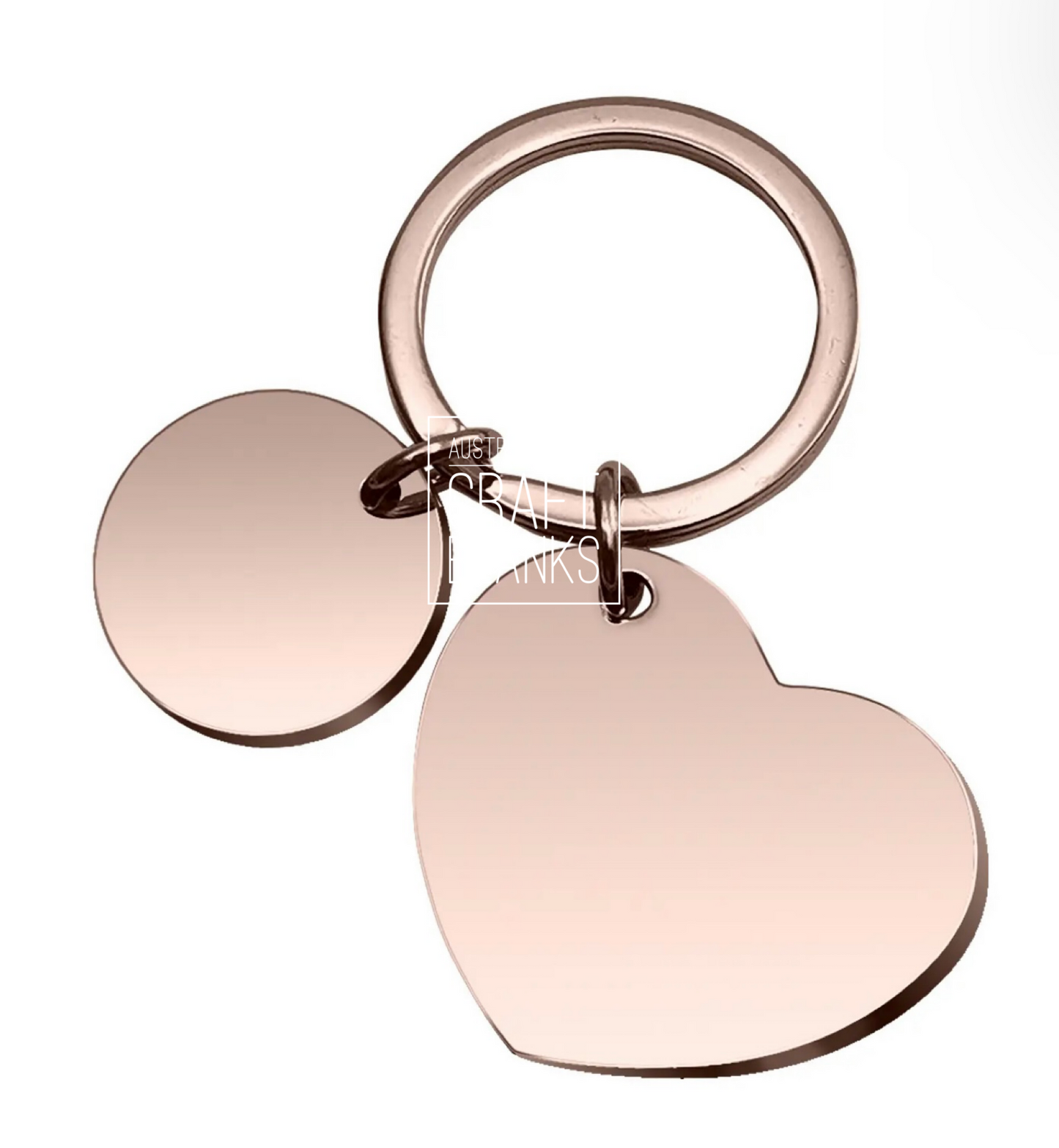 Keyring - Heart - Stainless Steel