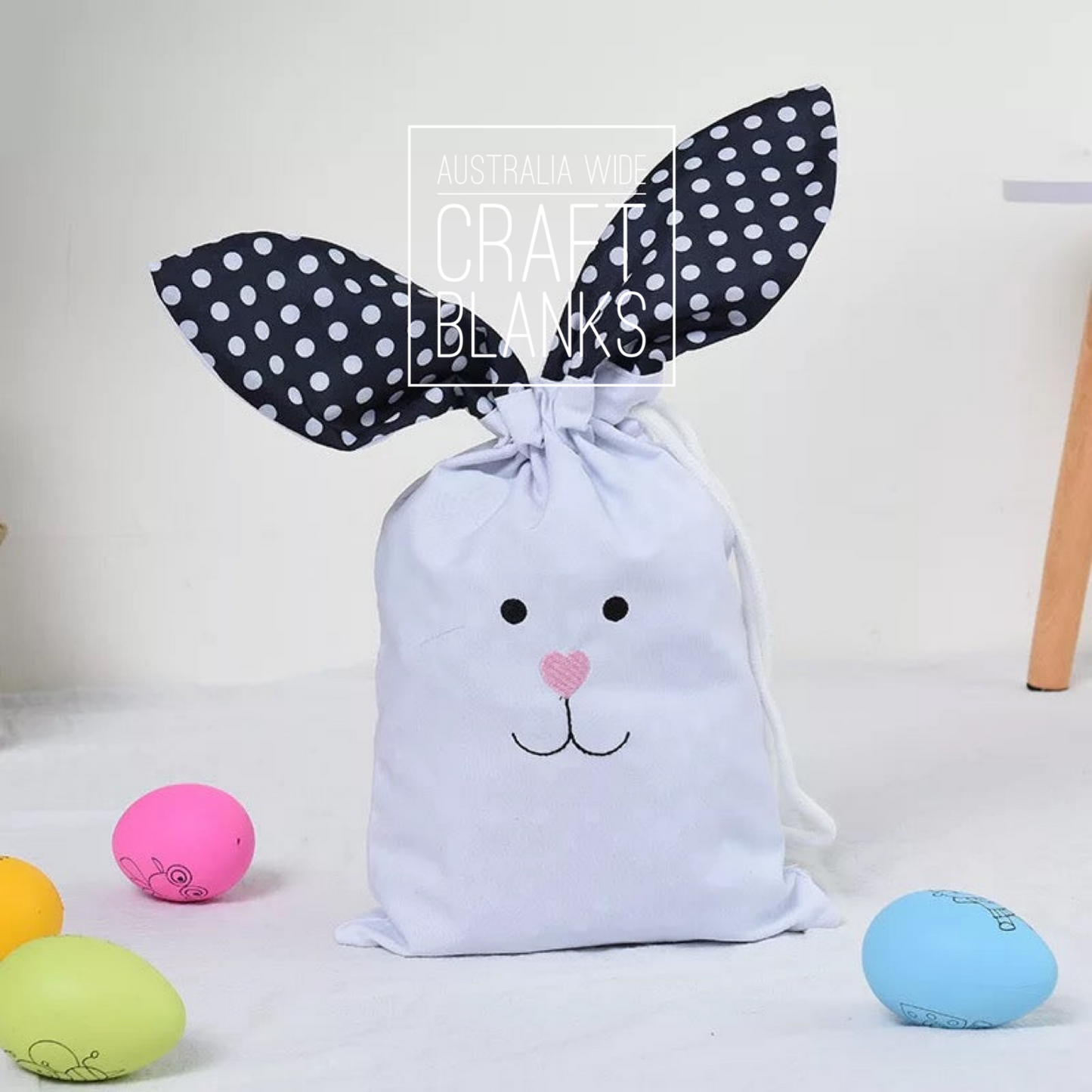 Easter Bunny Drawstring Bag