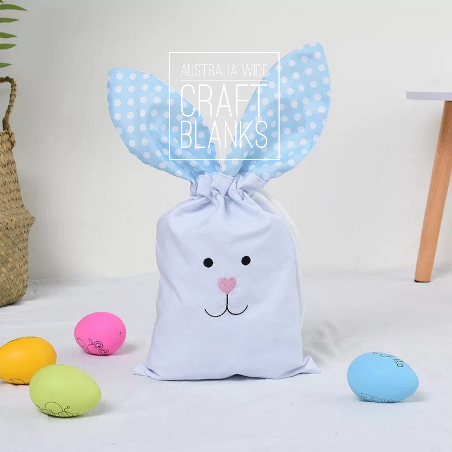 Easter Bunny Drawstring Bag