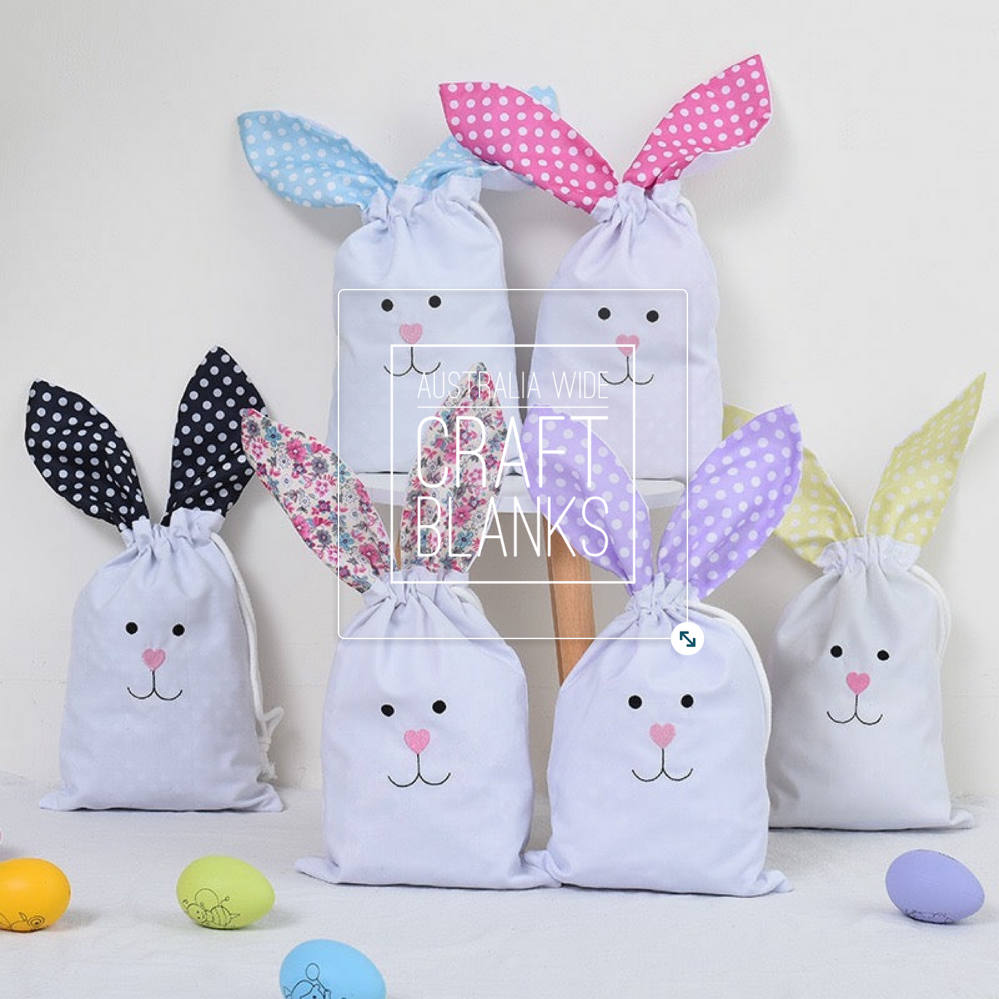 Easter Bunny Drawstring Bag