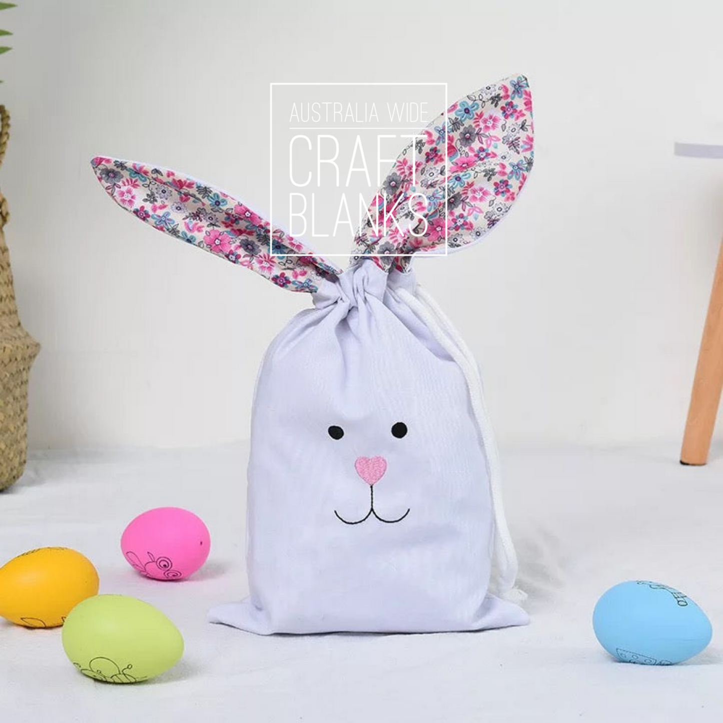 Easter Bunny Drawstring Bag