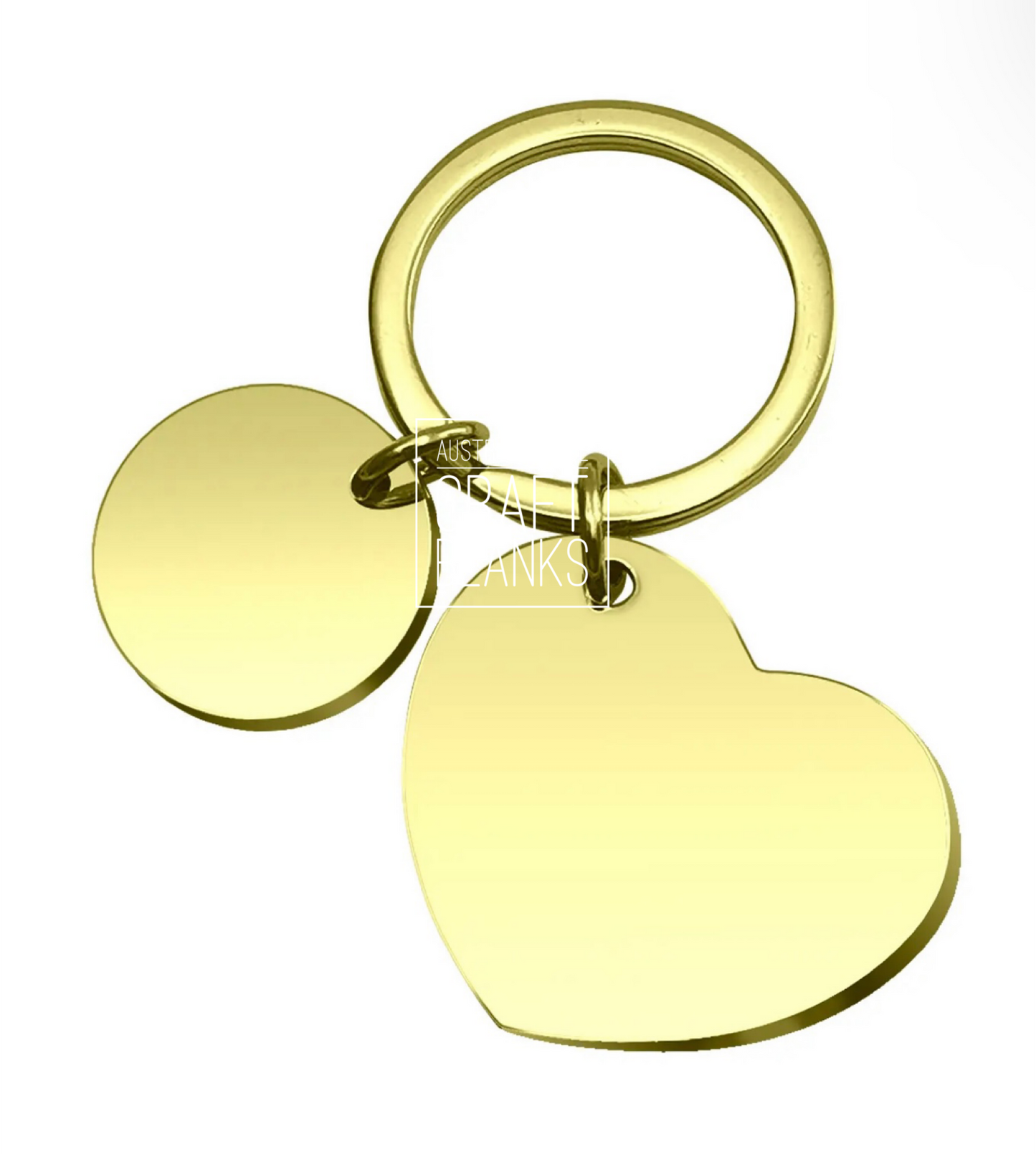 Keyring - Heart - Stainless Steel